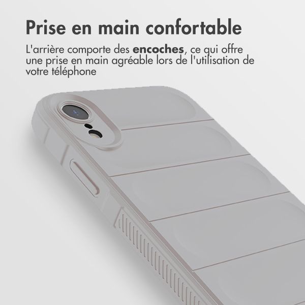 imoshion Coque arrière EasyGrip iPhone Xr - Gris