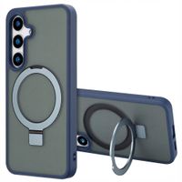 Accezz Coque Ring Stand avec MagSafe Samsung Galaxy S24 Plus - Bleu