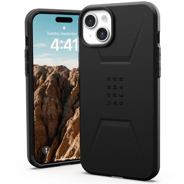 UAG Coque Civilian MagSafe iPhone 15 Plus - Noir