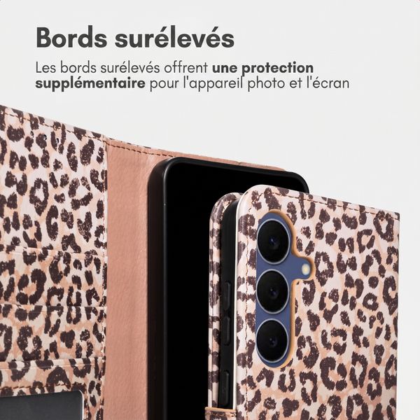 imoshion Étui de télephone portefeuille Design Samsung Galaxy S25 FE - Leopard Mood