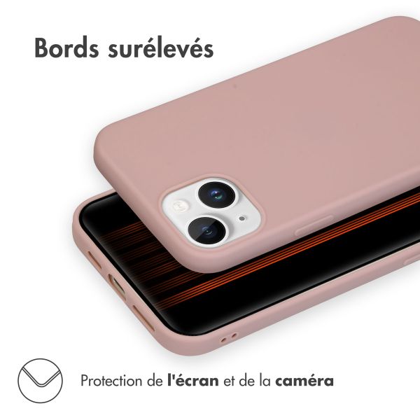 imoshion Coque Couleur iPhone 15 Plus - Dusty Pink