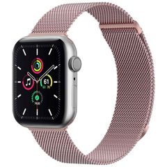 imoshion Bracelet magnétique milanais Apple Watch Series 1 - 9 / SE (38/40/41 mm) | Series 10 / 11 (42 mm) - Taille M - Rose
