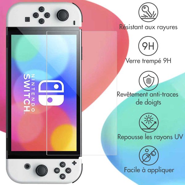 imoshion Protection d'écran en verre trempé Nintendo Switch OLED