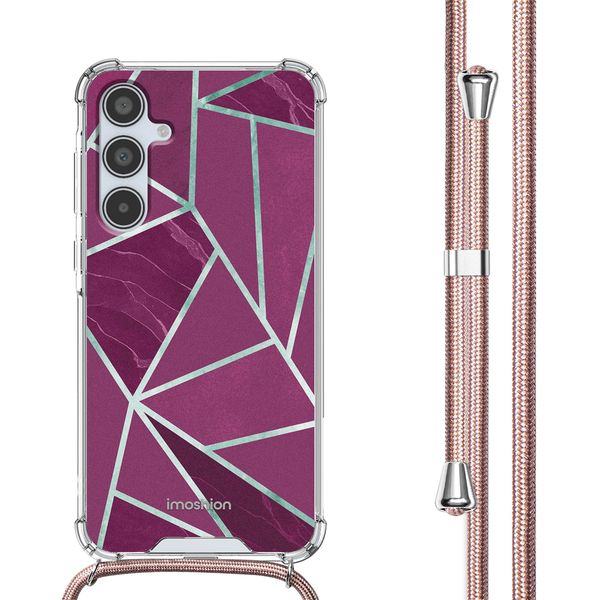 imoshion Coque Design avec cordon Samsung Galaxy A35 - Bordeaux Graphic