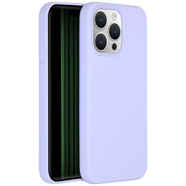 Accezz Coque Liquid Silicone avec MagSafe iPhone 15 Pro Max - Violet