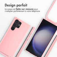 imoshion Coque en silicone avec cordon Samsung Galaxy S23 Ultra - Rose