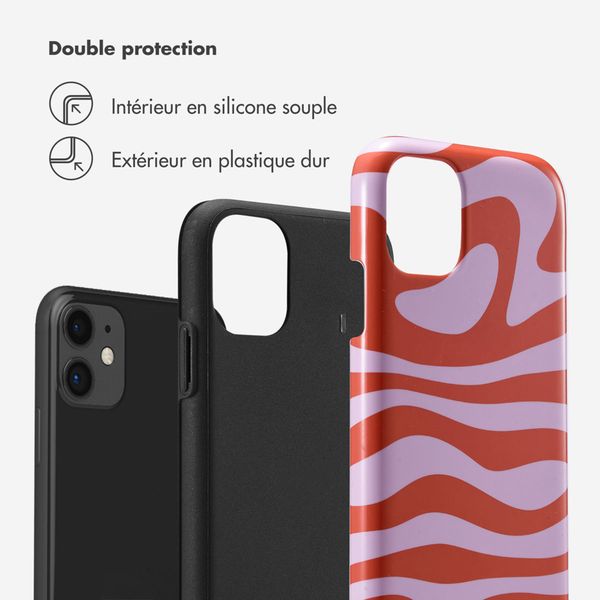 Selencia Coque arrière Vivid Apple iPhone 11 - Dream Swirl Pink