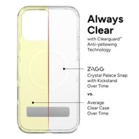 ZAGG Coque Crystal Palace Snap KickStand avec MagSafe iPhone 16 Pro Max - Transparent