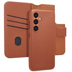 Accezz Étui de télephone portefeuille en cuir 2-en-1 avec MagSafe Samsung Galaxy S24 - Sienna Brown