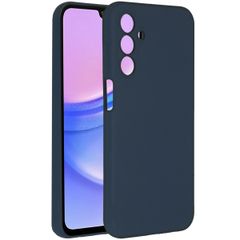 Accezz Coque Liquid Silicone Samsung Galaxy A15 (5G/4G) - Bleu foncé