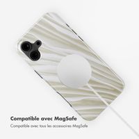 Selencia Coque arrière Vivid avec MagSafe Apple iPhone 16 - Nature Light Brown
