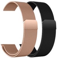 imoshion Multipack bracelet Milanais Apple Watch 1-7 / SE -38/40/41 mm - Noir / Rose Champagne