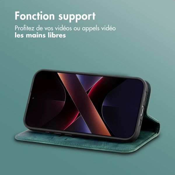 imoshion Étui de téléphone portefeuille Slim Xiaomi Poco X7 - Vert