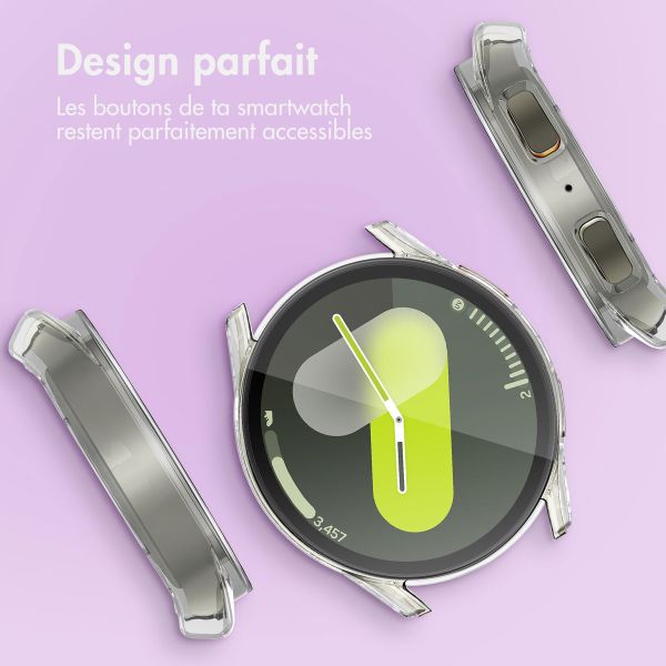 imoshion Coque rigide à couverture complète Samsung Galaxy Watch 7 - 44 mm - Transparent