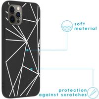 imoshion Coque Design iPhone 12 (Pro) - Graphic Cube Black