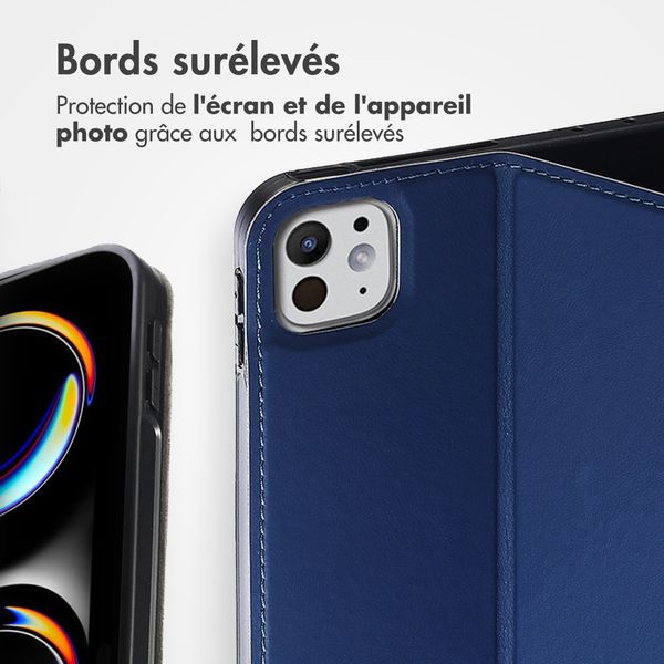 Accezz Coque tablette Classic Apple iPad Pro 13 (2025) M5 / (2024) M4 - Bleu foncé