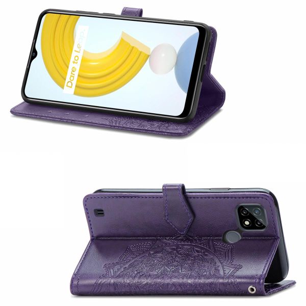 imoshion Etui de téléphone portefeuille Mandala Realme C21 - Violet