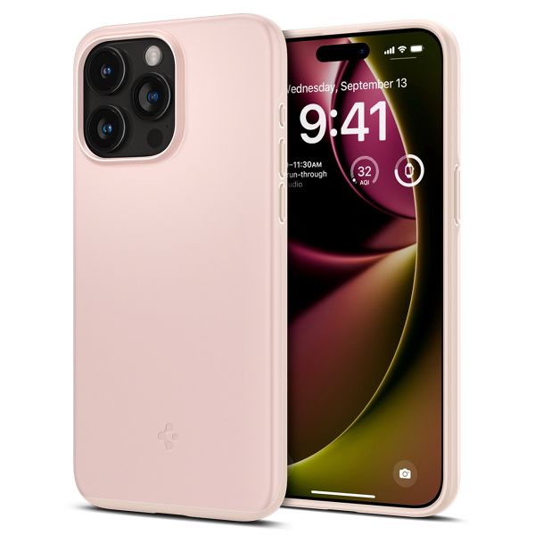 Spigen Coque Thin Fit iPhone 15 Pro - Pink Sand