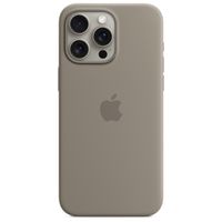 Apple Coque en silicone MagSafe iPhone 15 Pro Max - Clay