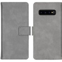 imoshion Étui de téléphone portefeuille Luxe Galaxy S10 - Gris