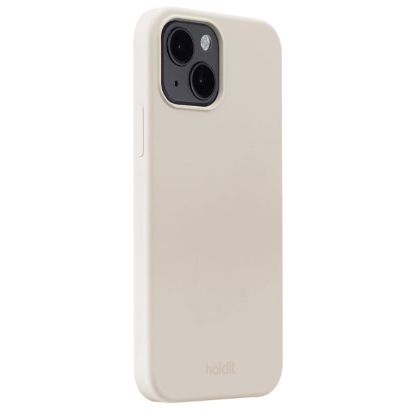 Holdit Coque Silicone iPhone 14 / 13 - Light Beige