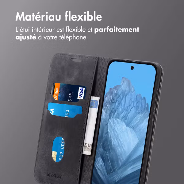 imoshion Étui de téléphone portefeuille Slim Google Pixel 9 / 9 Pro - Noir