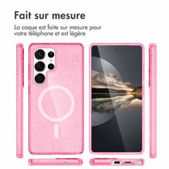 imoshion Coque Pailletée avec MagSafe Samsung Galaxy S25 Ultra - Paillettes Rose