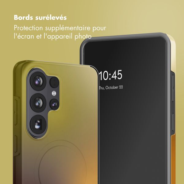 Selencia Coque arrière Vivid Samsung Galaxy S26 Ultra - Gradient Olive Dust