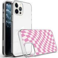 imoshion Coque Design iPhone 12 (Pro) - Retro Pink Check