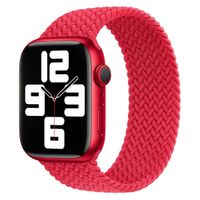 Apple 4 Pack Bracelet Solo tressé Apple Watch| 44/45/46/49 mm - Taille 9 - (PRODUCT)RED / Beige / Slate Blue / Maize
