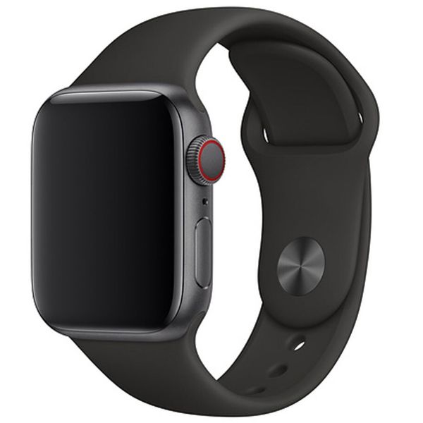 Apple Sport Band Apple Watch Series 1-9 / SE - 38/40/41 mm / Series 10 - 42 mm - Noir