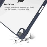 imoshion Coque tablette rigide Trifold Apple iPad Air 11 pouces (2025) M3 / (2024) M2 / Air 5 (2022) / Air 4 (2020) - Bleu foncé