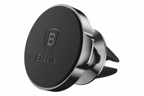 Baseus Air Vent Magnetic Car Mount - Support de téléphone pour voiture - Grille de ventilation - Magnétique - Noir