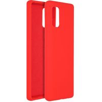 Accezz Coque Liquid Silicone Samsung Galaxy A41 - Rouge