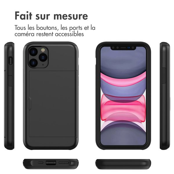 imoshion Coque arrière avec porte-cartes Apple iPhone 11 Pro - Noir