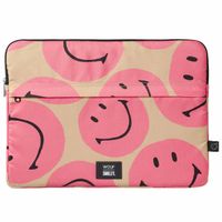 Wouf Smiley Pochette ordinateur 13-14 pouces - Rose