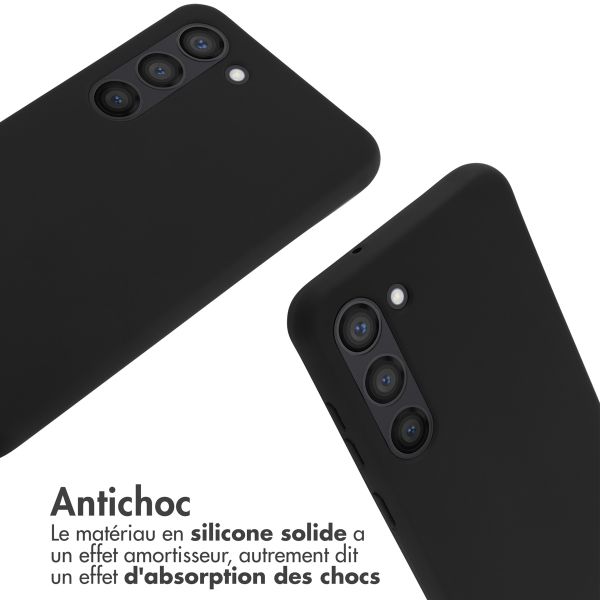 imoshion Coque en silicone avec cordon Samsung Galaxy S23 - Noir
