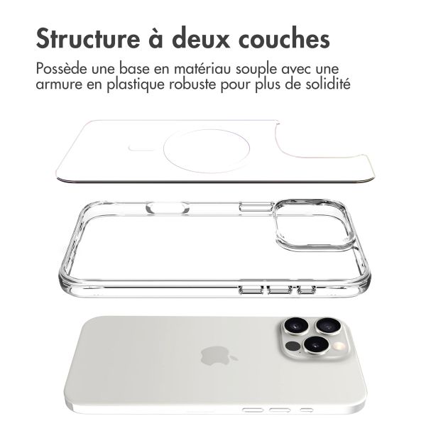 imoshion Coque Rugged Air MagSafe Apple iPhone 16 Pro - Transparent