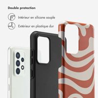 Selencia Coque arrière Vivid Tough Samsung Galaxy A52(s) (5G/4G) - Dream Swirl Orange