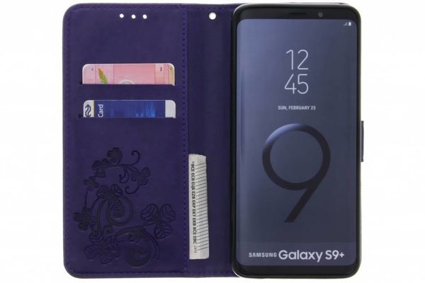 Etui de téléphone Fleurs de Trèfle Samsung Galaxy S9 plus