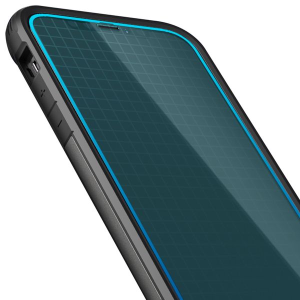 Spigen Protection d'écran en verre trempé GLAStR iPhone 12 Mini - Noir