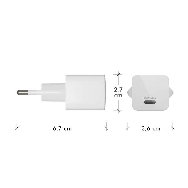 dbramante1928 re-charge | Chargeur Secteur - USB-C 25 watts - Blanc