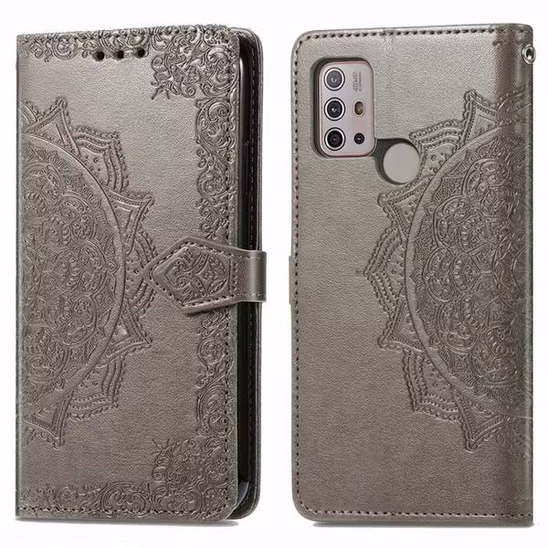 imoshion Etui de télephone Mandala Motorola Moto G30 / G20 / G10 (Power) - Gris