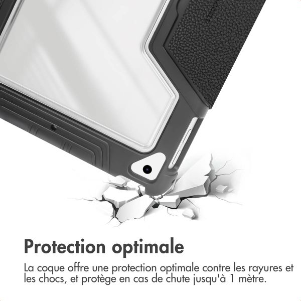 Accezz Coque tablette Rugged Trifold Apple iPad 9 (2021) 10.2 pouces / iPad 8 (2020) 10.2 pouces / iPad 7 (2019) 10.2 pouces - Noir