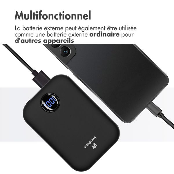 imoshion Batterie externe MagSafe 10.000 mAh - Batterie externe sans fil - Noir