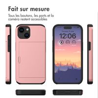 imoshion Coque arrière avec porte-cartes Apple iPhone 15 - Rose Doré