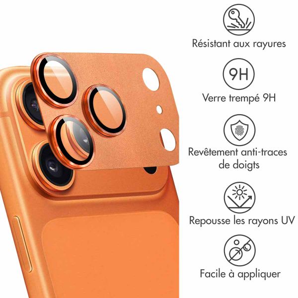 imoshion Protection Caméra en verre trempé 2 Pack Apple Apple iPhone 17 Pro - Cosmic Orange