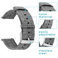 imoshion Bracelet en nylon Fitbit Versa 2 / Versa Lite - Gris