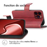imoshion Étui de télephone portefeuille Apple iPhone 15 Pro - Rouge