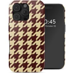 Selencia Coque arrière Vivid avec MagSafe Apple iPhone 16 Pro - Pied-de-Poule